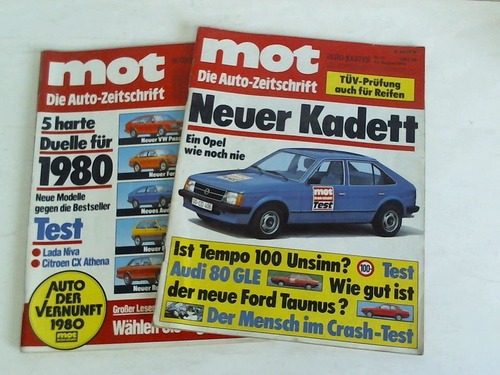 mot- Die Auto-Zeitschrift - Auto-Journal. Heft-Nr. 17 und 25 aus 1979. 2 Hefte