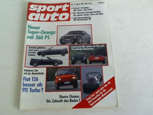 Sport Auto - Heft-Nr. 4 aus 1989
