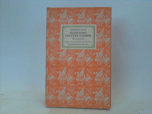 Hesse, Hermann - Klingsors letzter Sommer. Erzhlung