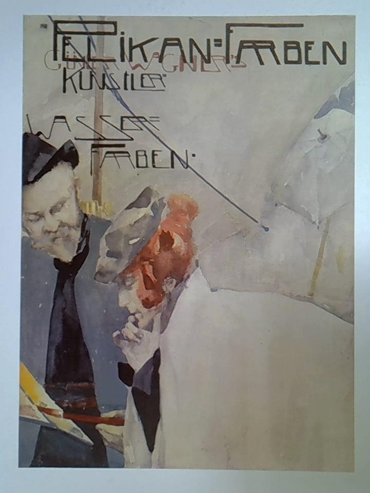 Pelikan-Farben - Günther Wagner's Künstler-Wasserfarben. Lithographie auf Pappe gezogen