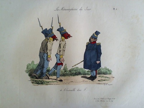 Grandville (Jean Ignace Isidore Gerard) (1803 - 1847) - de l'Ensemble donc F.. - Handcolorierte Original-Lithographie, von (Pierre) Langlum