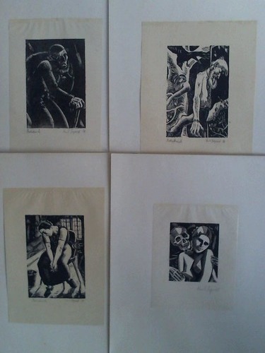 Sigrist, Karl (1885 - 1986) - 4 verschiedene, nicht betitelte Holzschnitte