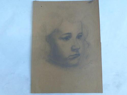 Olschewski, A. - Portrait eines Mdchens. Bleistiftzeichnung aus 1946