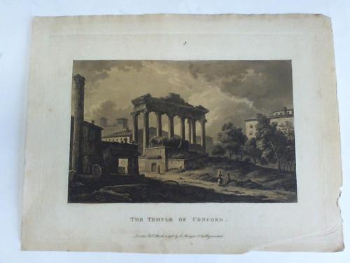 Merigot, James (1760 - 1824) - The Temple of Concord (Concordiatempel in Rom). Holzschnitt um 1796