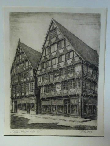 Btel, Fritz (1896 - 1984) - Celle: Hoppenerhaus - Original Radierung
