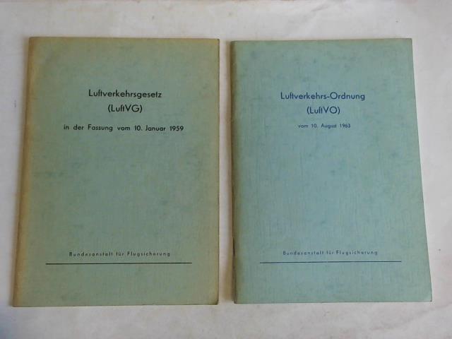 (Luftfahrt) - Luftverkehrsgesetz (LuftVG) in der Fassung vom 10. Januar 1959