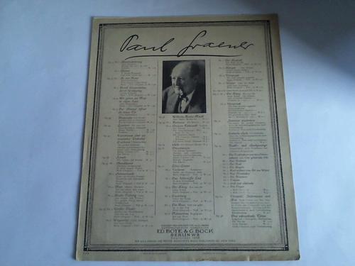 Graener, Paul - Verspruch. Op. 71 Nr. 9