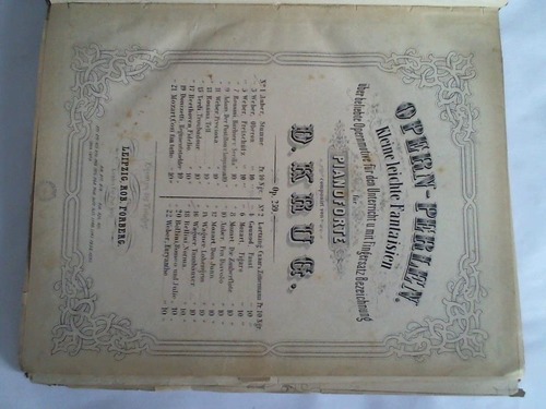 Krug, D. - Notensammelband mit 21 Heften mit Klaviernoten (meist Bearbeitung von Opernmotiven fr Piano)