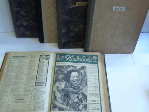 (Der Heidebote) - Familienblatt fr Unterhaltung und Wissen. 2.-4. Jahrgang 1950 bis 1952. Zusammen 127 Ausgaben in 5 Halbleinenbnde