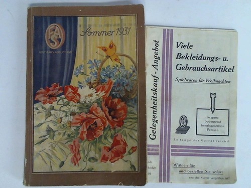 (Kaufhaus-Katalog des Versandhauses FAS) - Gesamt-Angebots-Katalog, Sommer 1931. Gltig bis August
