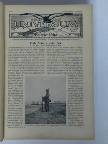 (Illustrierte deutsche Zeitschrift) - Reclams Universum - Weltrundschau, September 1914 bis Dezember 1915 (Nr. 38 - Nr. 52) zusammen in einem Band