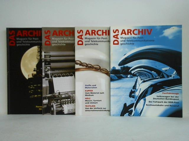Das Archiv - Magazin fr Post- und Telekommunikationsgeschichte - Jahrgang 2008, Heft 1 bis 4. Zusammen 4 Hefte