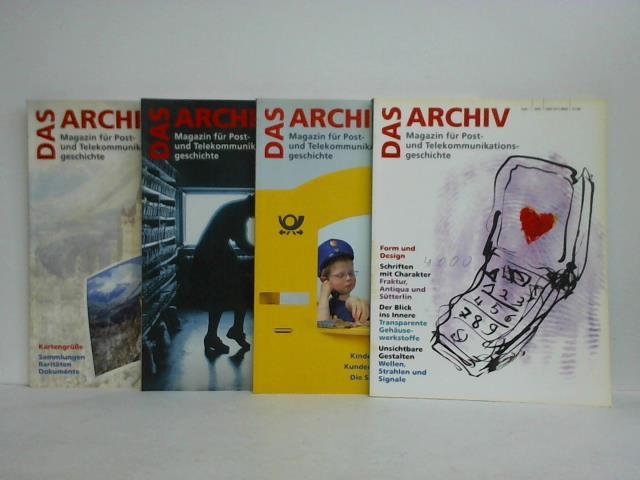 Das Archiv - Magazin fr Post- und Telekommunikationsgeschichte - Jahrgang 2007, Heft 1 bis 4. Zusammen 4 Hefte