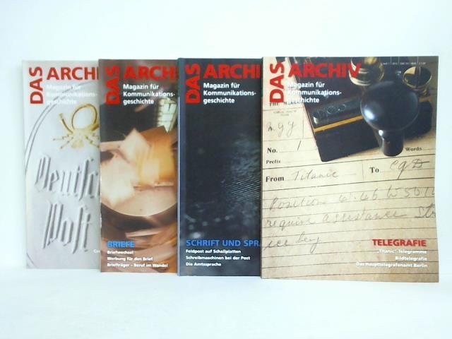 Das Archiv - Magazin fr Kommunikationsgeschichte - Jahrgang 2012, Heft 1 bis 4. Zusammen 4 Hefte