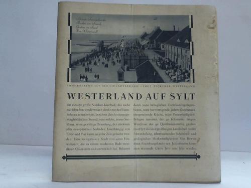 Sylt - Westerland auf Sylt. Reiseprospekt