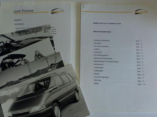 Deutsche Renault AG, Brhl (Hrsg.) - Der neue Renault Espace. Renault Presse