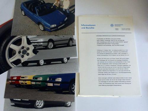 Volkswagen AG, Wolfsburg (Hrsg.) - Neue Spitzenmodelle  und das COLOUR-Concept. Presse-Information