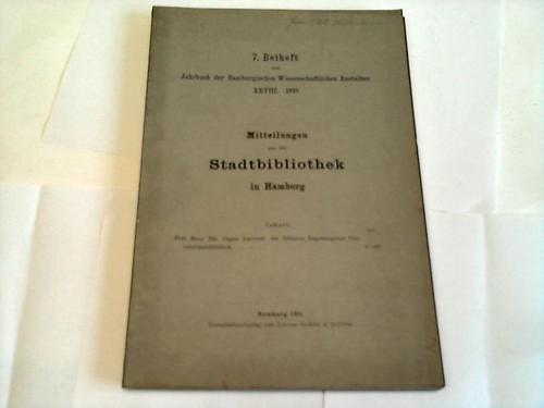 Mitteilungen aus der - Stadtbibliothek in Hamburg