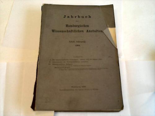 Jahrbuch der - Hamburgischen Wissenschaftlichen Anstalten