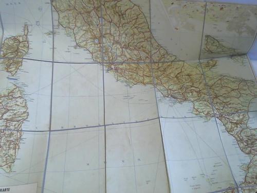 Italien - JRO-Landkarte - JRO-Strassen- und Reisekarte Italien. JRO-Road Map of Italy. Carte Routire JRO de L'Italie. 87 cm x 124 cm