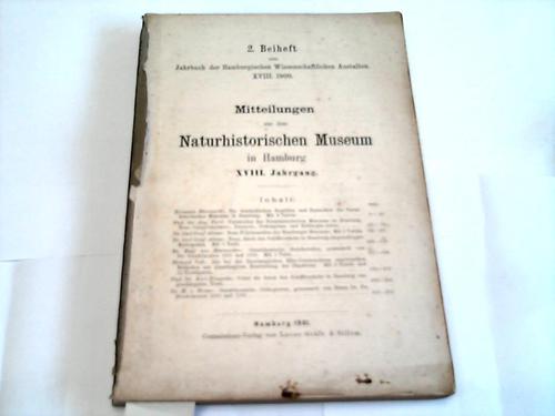 Mitteilungen aus dem - Naturhistorischen Museum in Hamburg
