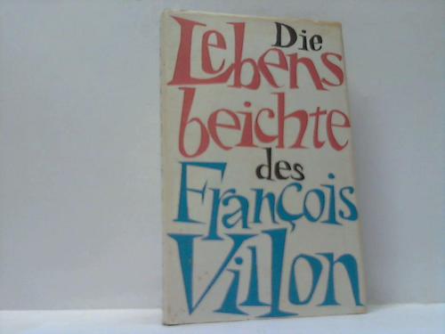 Remane, Martin - Die Lebensgeschichte des Francois Villon