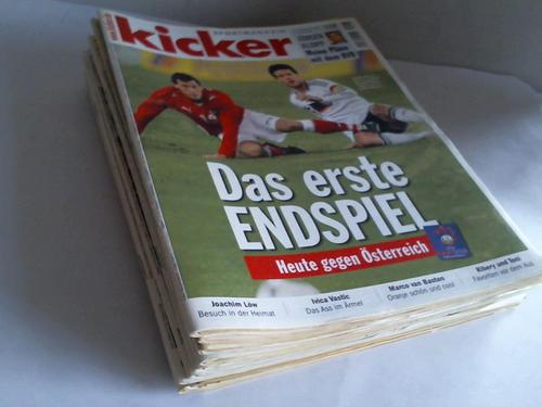 Kicker - Deutschlands grte Sportzeitung. Sammlung von 17 (von 105) Heften aus 2008