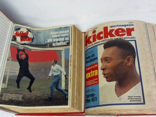Sportmagazin Kicker - Deutschlands grte Sportzeitung. Januar - Juni 1971, Monagausgabe C. 24 (von 25) Hefte