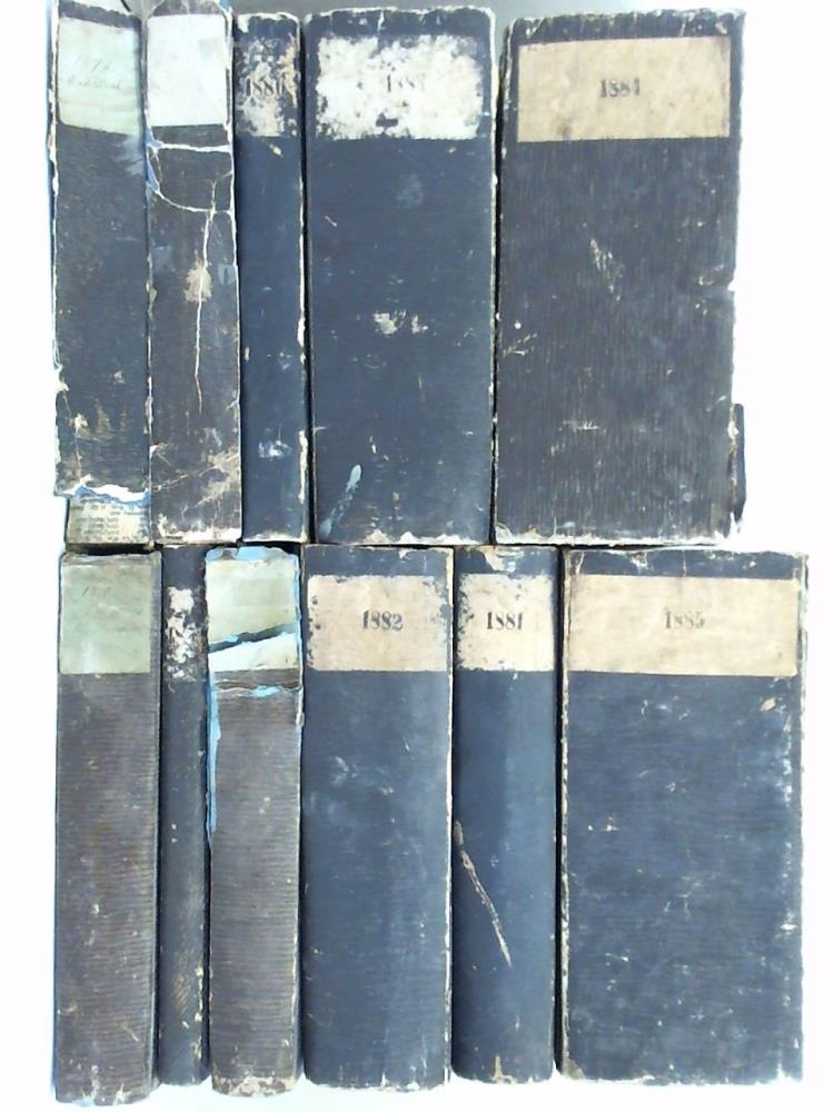 Amtsblatt fr Hannover (Knigreich Preuen) - Jahrgang 1869 - 1871, 1880 - 1885. Zusammen 11 Bnde