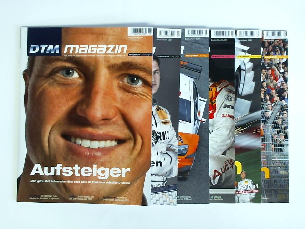 DTM Magazin. Das Heft zur populrsten internationalen Tourenwagen-Rennserie - DTM Magazin - Jahrgang 2009, Heft 1 bis 6. Zusammen 6 Hefte