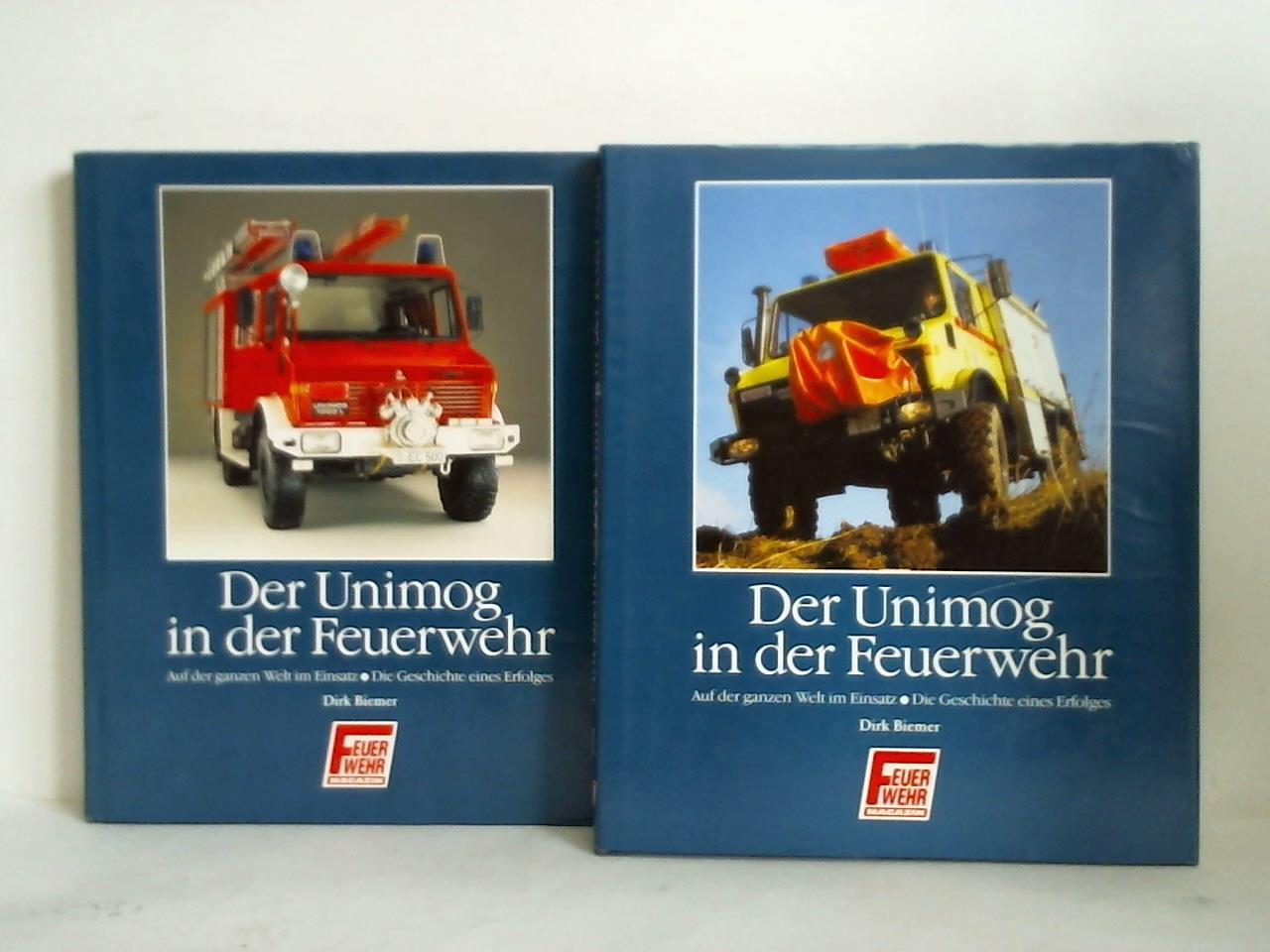 Biemer, Dirk - Der Unimog in der Feuerwehr. Auf der ganzen Welt im Einsatz - Die Geschichte eines Erfolges, Band I und Band II. Zusammen 2 Bnde