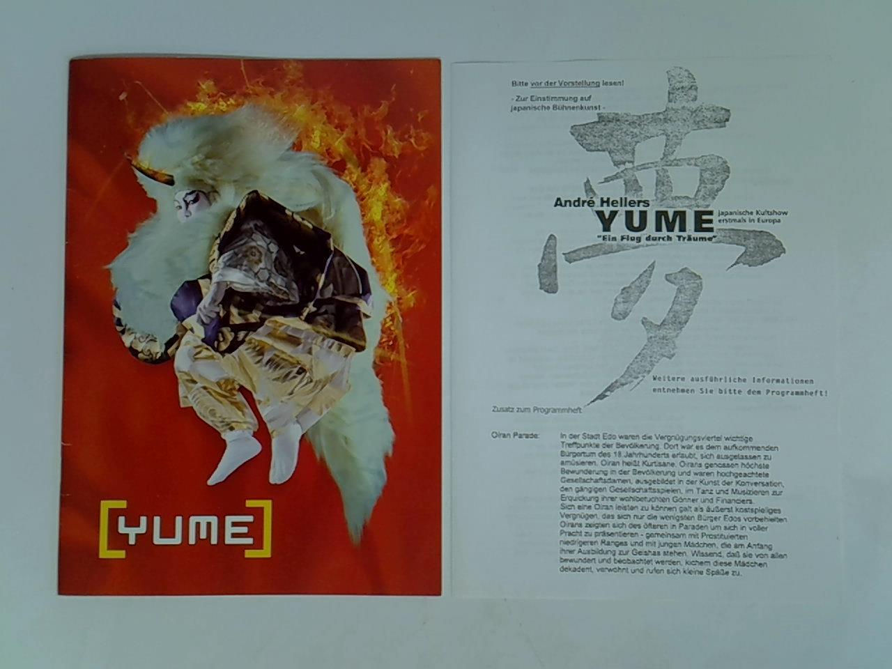 YUME 'Ein Flug durch Träume'. Programmheft