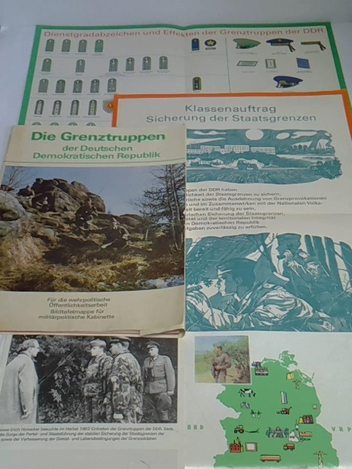 Die Grenztruppen der Deutschen Demokratischen Republik - Für die wehrpolitische Öffentlichkeitsarbeit. Bildtafelmappe für militärpolitische Kabinette