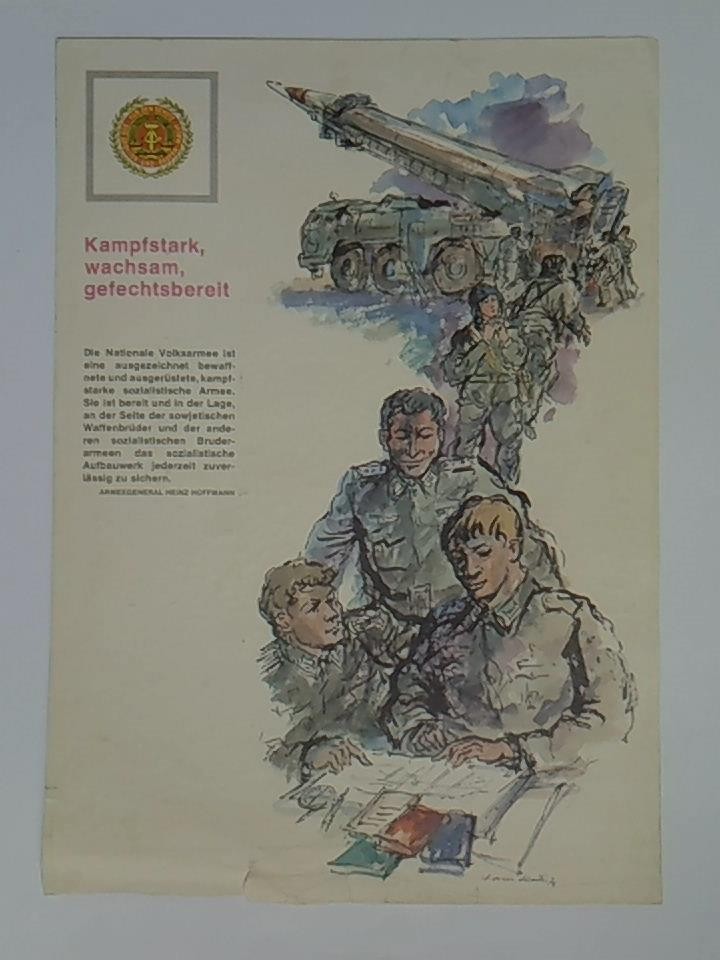 Kampfstark, wachsam, gefechtsbereit - Propagandaplakat