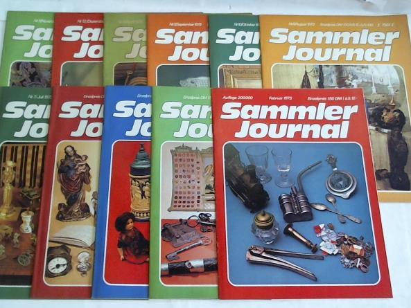 Sammler Journal - Europas aktuelles Magazin fr Sammler und Antiquittenfreunde - 1973 in zehn (von zwlf) Heften
