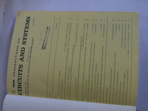 IEEE Transactions on Circuits and Systems - Year 1975 Volume CAS-22 in 12 numbers
