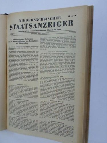Niederschsischer Staatsanzeiger - 18. Jahrgang 1963