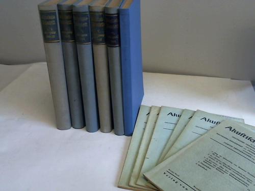 Akustische Zeitschrift - Jahrgang 1936 - 1942 in 6 Bnden sowie Heft 1 - 4 und 6 aus 1943 und Heft 1 aus 1944