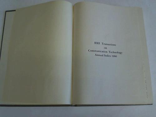 IEEE Transactions on Communication Technology - Year 1966, Volume 14