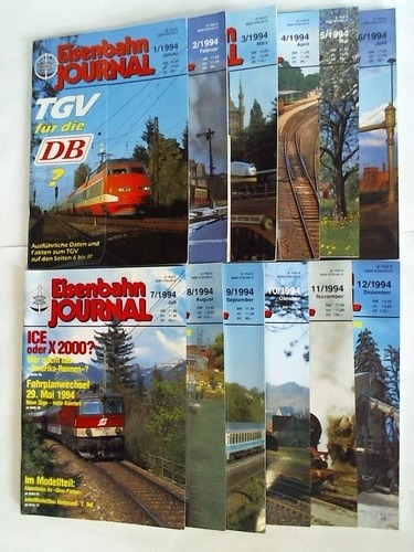 Eisenbahn-Journal - 20. Jahrgang 1994, Heft 1 bis 12. Zusammen 12 Hefte