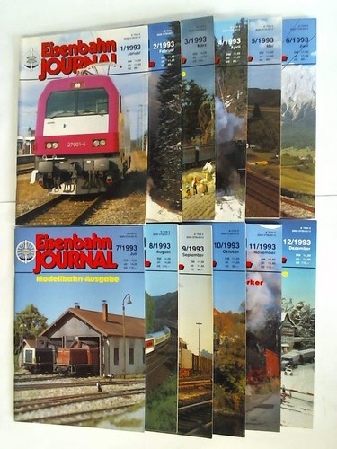 Eisenbahn-Journal - 19. Jahrgang 1993, Heft 1 bis 12. Zusammen 12 Hefte