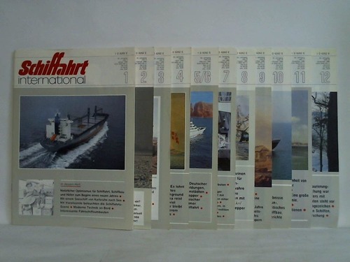 Schiffahrt international - Offizielles Organ der Nautischen Vereine - 40. Jahrgang 1989, Heft 1 bis 12. Zusammen in 11 Heften