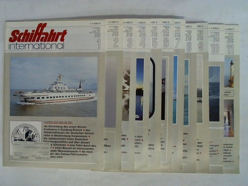 Schiffahrt international - Offizielles Organ der Nautischen Vereine - 42. Jahrgang 1991, Heft 1 bis 11. Zusammen 11 Heften (von 12)