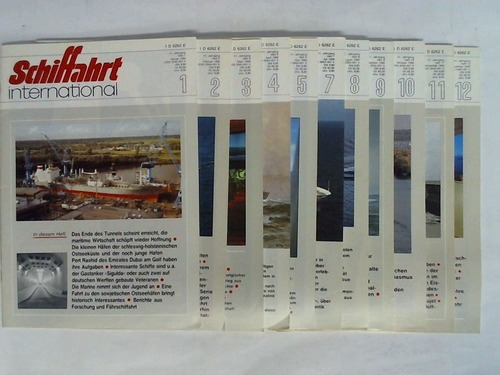 Schiffahrt international - Offizielles Organ der Nautischen Vereine - 41. Jahrgang 1990, 11 Hefte (von 12)