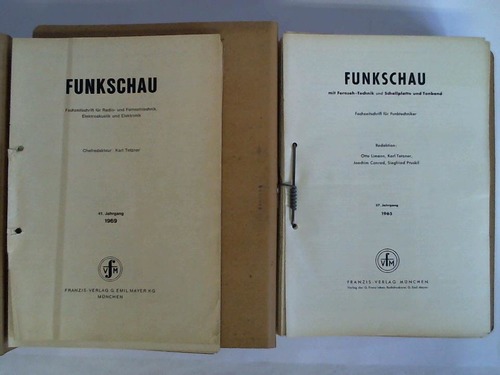 Funkschau - 40. Jahrgang 1968 und 41. Jahrgang 1969. Zusammen in einem Ordner