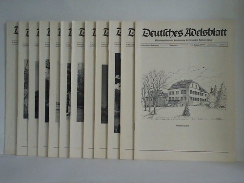 Deutsches Adelsblatt - Mitteilungsblatt der Vereinigung der Deutschen Adelsverbnde - 18. Jahrgang 1979, Nummer 1 bis 12. Zusammen 12 Hefte