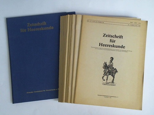 Zeitschrift fr Heereskunde - Wissenschaftliches Organ fr die Kulturgeschichte der Streitkrfte, ihre Bekleidung, Bewaffnung und Ausrstung, fr heeresmuseale Nachrichten und Sammler-Mitteilungen - IL. Jahrgang 1985 / L. Jahrgang 1986, Heft Nr. 317 bis 328. Zusammen in 10 Heften
