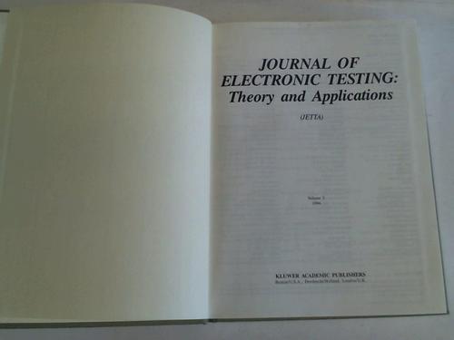 Journal of Electronic Testing. Theory and Applications (JETTA) - Volume 5 in 4 numbers