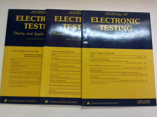 Journal of Electronic Testing - Theory and Applications (Jetta). Volume 4, 1993. Number 1, 2 and 3. 3 volumes