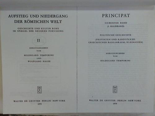 Temporini, Hildegard - Principat Siebenter Band (1. und 2. Halbband in Einem)
